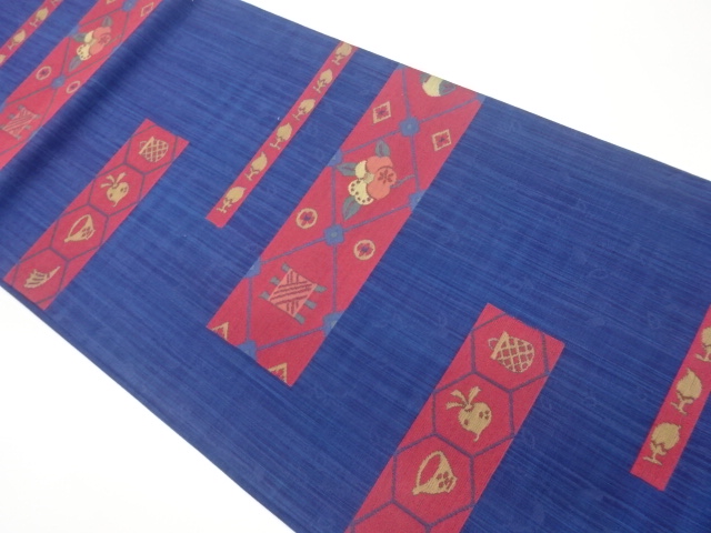 JAPANESE FUKURO OBI / WOVEN CAMELLIA